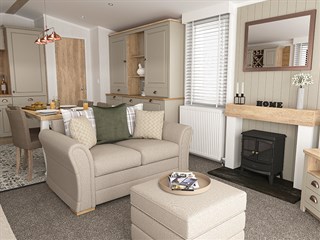 2023 Swift Vendee Lodge Static Caravan Holiday Home lounge