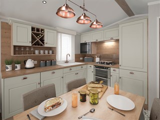 2023 Swift Vendee Static Caravan Holiday Home dining area
