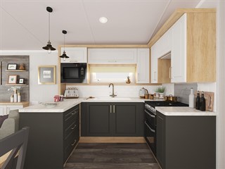 2023 Swift Bordeaux Static Caravan Holiday Home kitchen