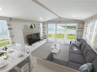 2023 Coastal Swift Ardennes Static Caravan Holiday Home lounge