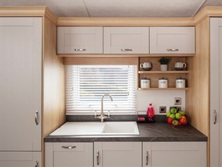 2023 Carnaby Highgrove Static Caravan Holiday Home kitchen