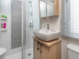 2023 Carnaby Glenmoor Lodge Static Caravan Holiday Home shower room