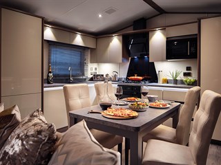 2023 Carnaby Langham Static Caravan Holiday Home dining area