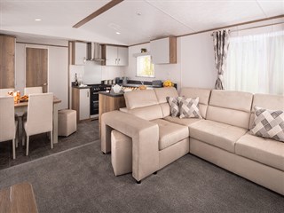 2023 Carnaby Oakdale CL Static Caravan Holiday Home lounge overview