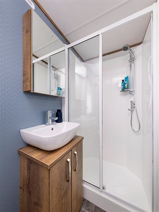 2023 Carnaby Oakdale CL Static Caravan Holiday Home en suite shower room