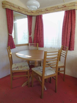 2004 Willerby Salisbury Static Caravan Holiday Home dining area