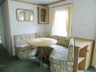 2002 Pemberton Elite Static Caravan Holiday Home dining area