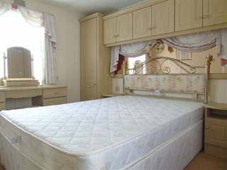 2009 Atlas Status Static Caravan Holiday Home main bedroom