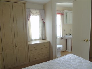 2009 Atlas Status Static Caravan Holiday Home main bedroom en suite