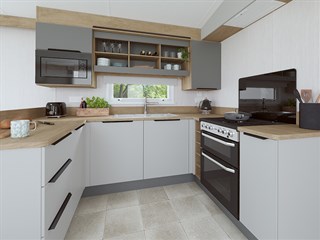2024 Swift Ardennes Static Caravan Holiday Home kitchen