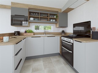 2024 Swift Ardennes Static Caravan Holiday Home kitchen