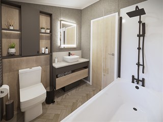 2024 Swift Toronto Lodge Static Lodge Holiday Home (URBAN) bathroom