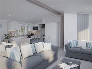 2025 Swift Edmonton Lodge Static Caravan Holiday Home lounge