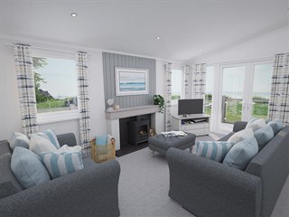 2025 Swift Edmonton Lodge Static Caravan Holiday Home lounge