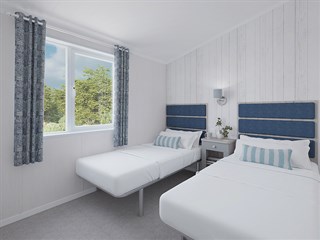 2025 Swift Edmonton Lodge Static Caravan Holiday Home twin bedroom