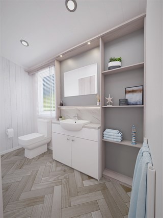 2025 Swift Edmonton Lodge Static Caravan Holiday Home shower room