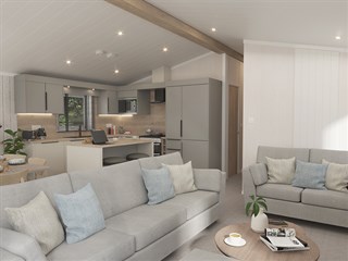 2025 Swift Edmonton Static Lodge Holiday Home lounge