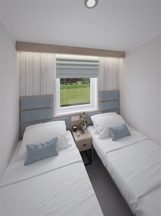 2025 Swift Edmonton Lodge Static Caravan Holiday Home twin bedroom