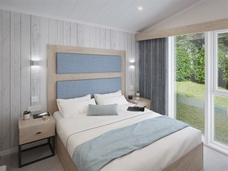 2025 Swift Edmonton Lodge Static Caravan Holiday Home main bedroom