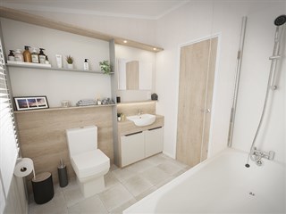2025 Swift Edmonton Lodge Static Caravan Holiday Home bathroom