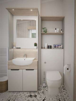 2025 Swift Edmonton Static Lodge Holiday Home shower room