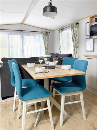 2023 ABI Beverley Static Caravan Holiday Home dining area