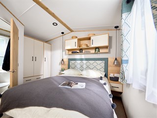 2023 ABI Beverley Static Caravan Holiday Home main bedrooom