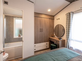 2024 Atlas Status bedroom Static Caravan Holiday Home main bedroom