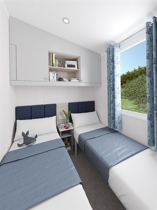 2025 Swift Loire Static Caravan Holiday Home twin bedroom