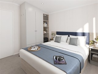 2025 Swift Loire Static Caravan Holiday Home main bedroom