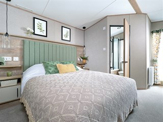 2025 ABI Beverley Static Caravan Holiday Home main bedroom
