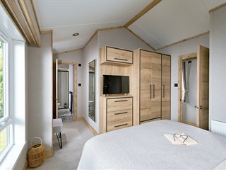 2025 ABI Westwood Static Lodge Holiday Home main bedroom detail