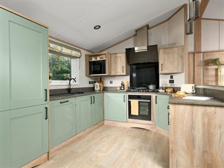 2025 ABI Kielder Exclusive Static Lodge Holiday Home kitchen