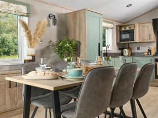 2025 ABI Kielder Exclusive Static Lodge Holiday Home dining area
