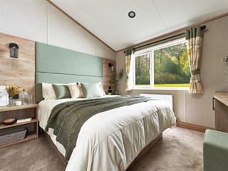 2025 ABI Kielder Exclusive Static Lodge Holiday Home main bedroom
