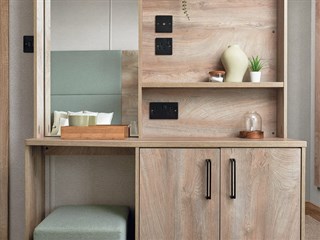 2025 ABI Kielder Exclusive Static Lodge Holiday Home vanity area