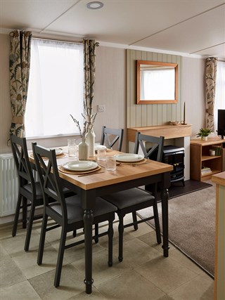2025 Swift Provence Static Caravan Holiiday Home dining area