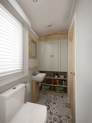 2025 Swift Vendee Static Caravan Holiday Home shower room