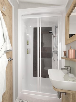 2025 Swift Vendee Static Caravan Holiday Home shower room