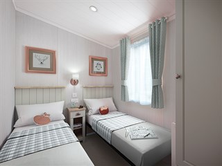 2025 Swift Vendee Static Caravan Holiday Home twin bedroom