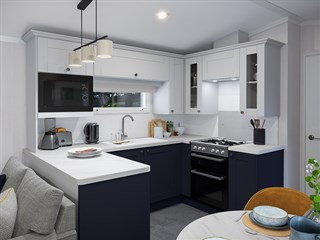 2025 Swift Margaux  Static Caravan Holiday Home kitchen