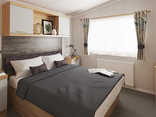 2025 Swift Bordeaux Static Caravan Holiday Home main bedoroom