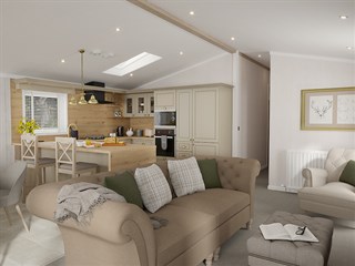 2025 Swift Toronto Lodge Static Lodge Holiday Home living area