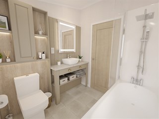 2025 Swift Toronto Lodge Static Lodge Holiday Home bathroom