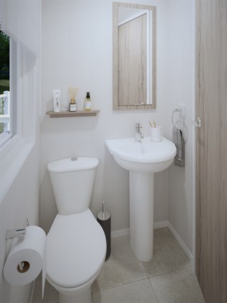 2025 Swift Royan Static Caravan Holiday Home shower room