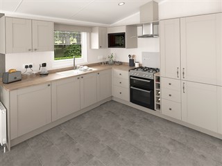 2025 Swift Montreal Static Caravan Holiday Home kitchen