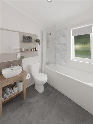2025 Swift Montreal Static Caravan Holiday Home bathroom