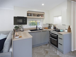 2025 Swift Ardennes Static Caravan Holiday Home kitchen