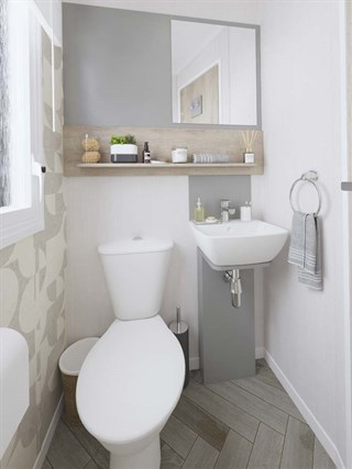 2025 Swift Ardennes Static Caravan Holiday Home shower room