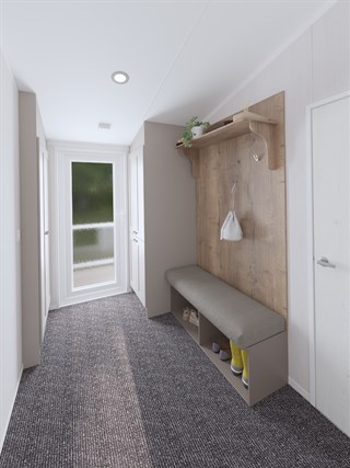 2025 Swift Montreal Lodge Static Lodge Holiday Home hallway